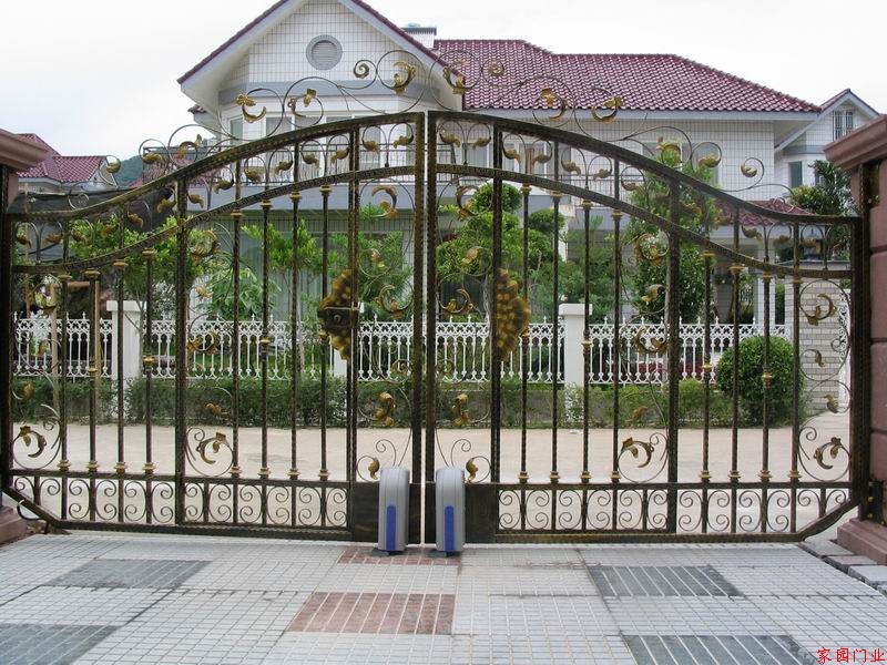 Shaoxing villa automatic remote control courtyard door