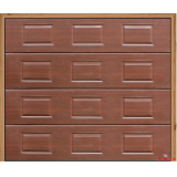 PVC hot laminating garage door garage door remote control flap car electric solid wood garage door S